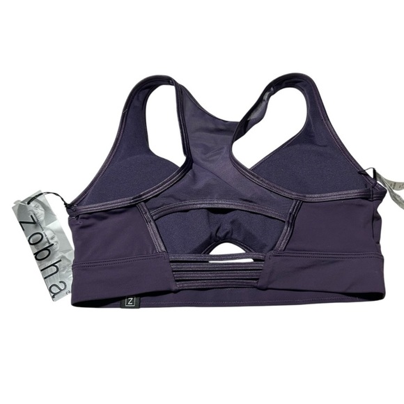New Zobha Women’s Sports Bra Purple Small BNWT - Picture 7 of 7